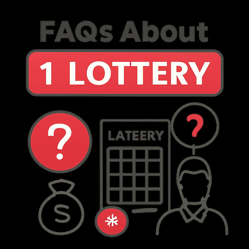 Illustration of FAQs about 1 Lottery.