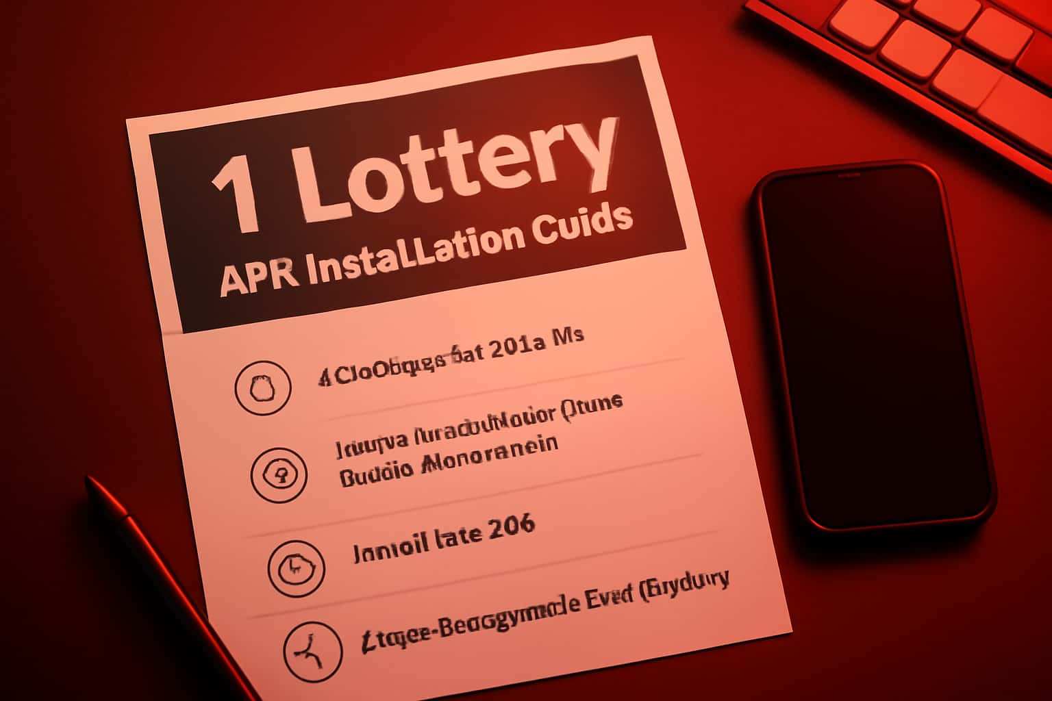 A visual representation of the 1 Lottery APK Installation Guide.