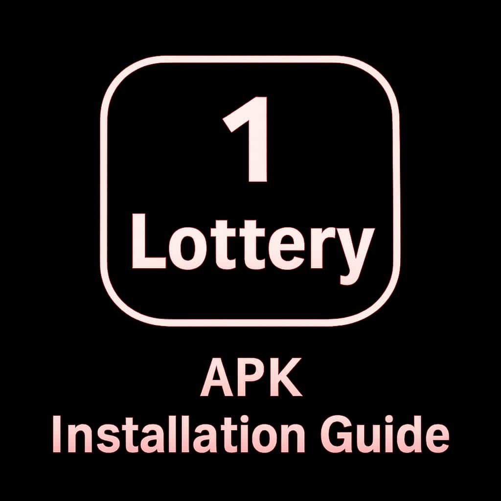 Icon representing the 1 Lottery APK Installation Guide.