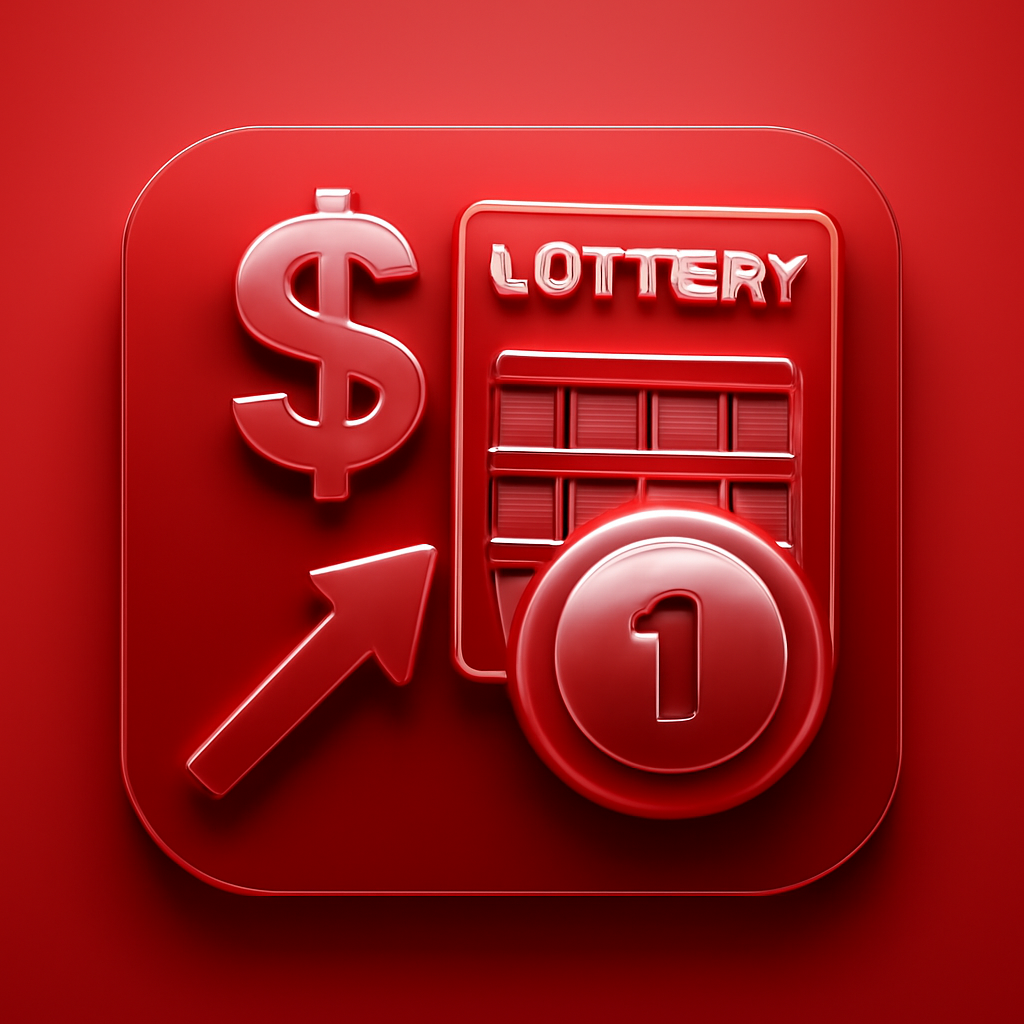 Simple badge icon for a troubleshooting guide on 1 Lottery.