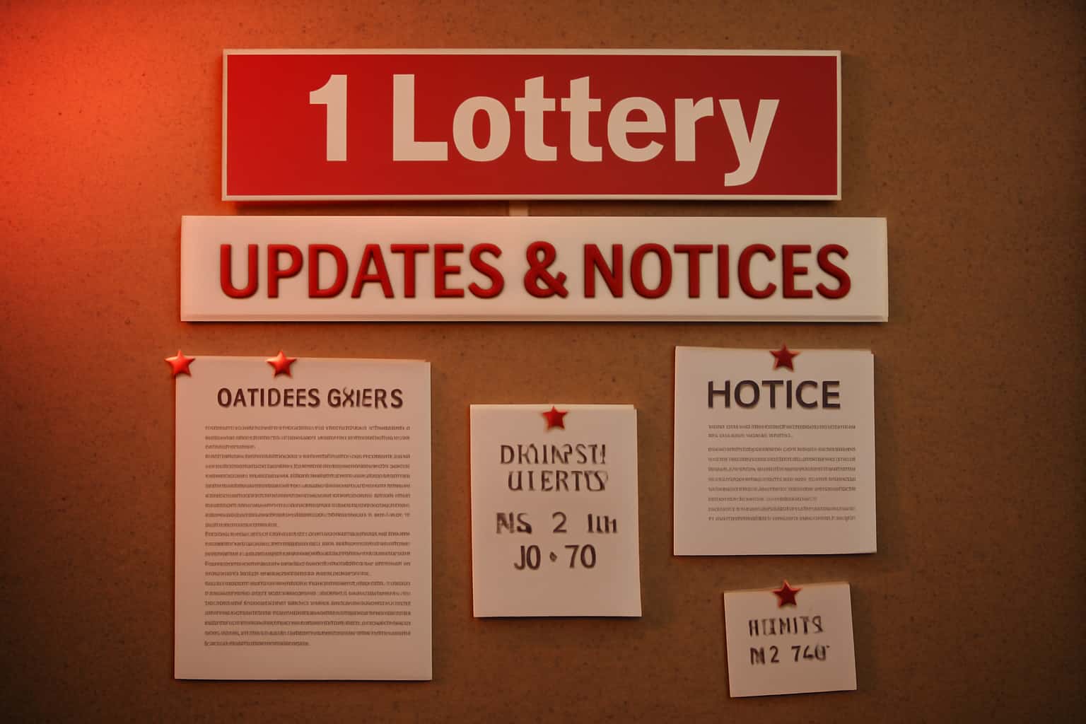 Informational scene about 1 Lottery Updates & Notices.