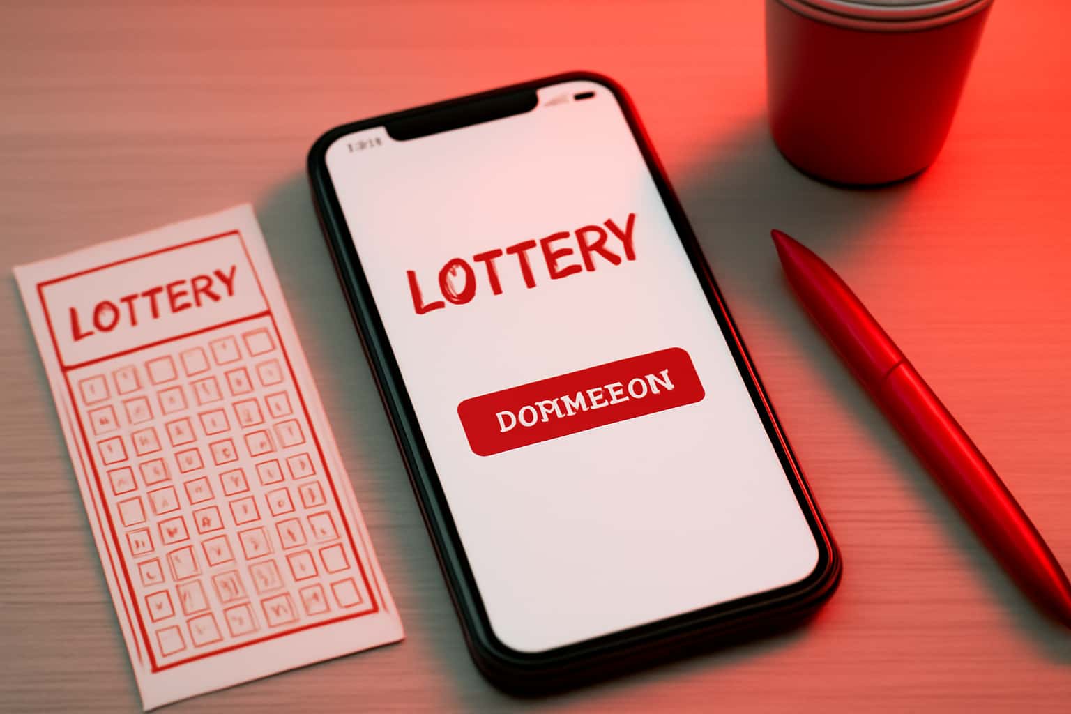 Image showcasing the 1 Lottery Download process with a focus on app features.