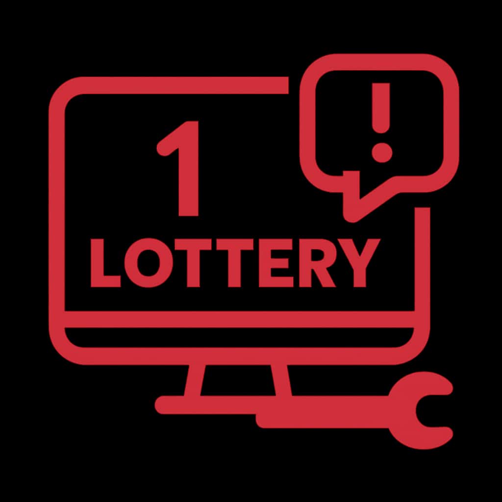 Icon representing login help for 1 Lottery