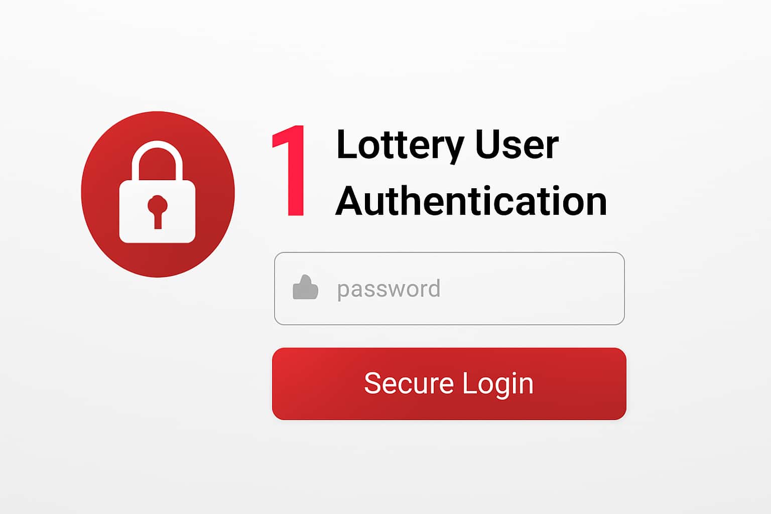 1 Lottery User Authentication Interface