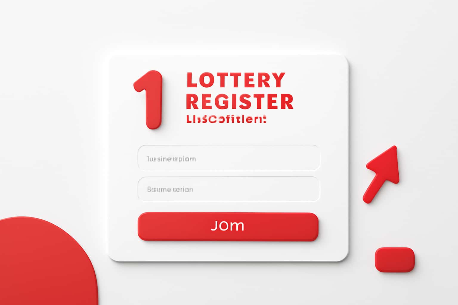 1 Lottery Register - New Account Interface