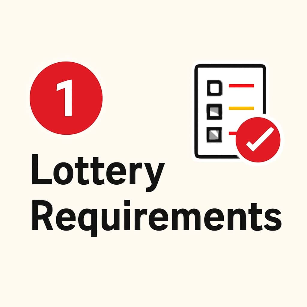 Illustration depicting the requirements for 1 Lottery.