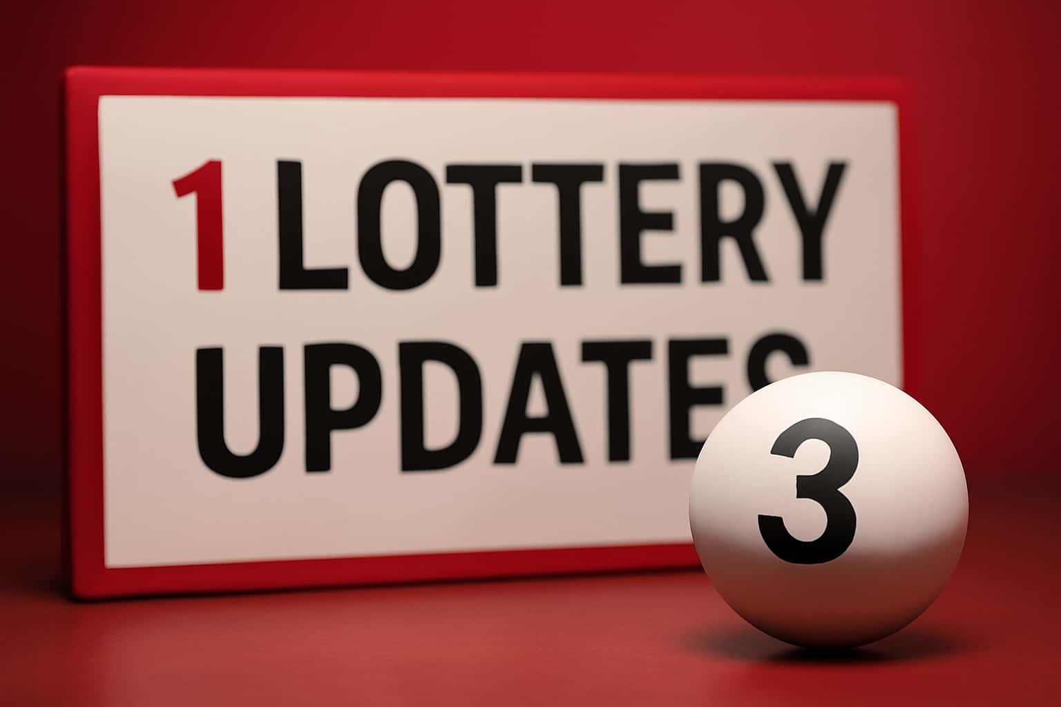 An informational representation of 1 Lottery Updates in a high-tech theme.