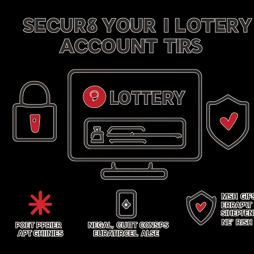 Illustration of tips for securing your 1 Lottery account.